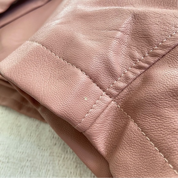 Sebby Collection Faux Fur/Leather Moto Jacket - Picture 11 of 14
